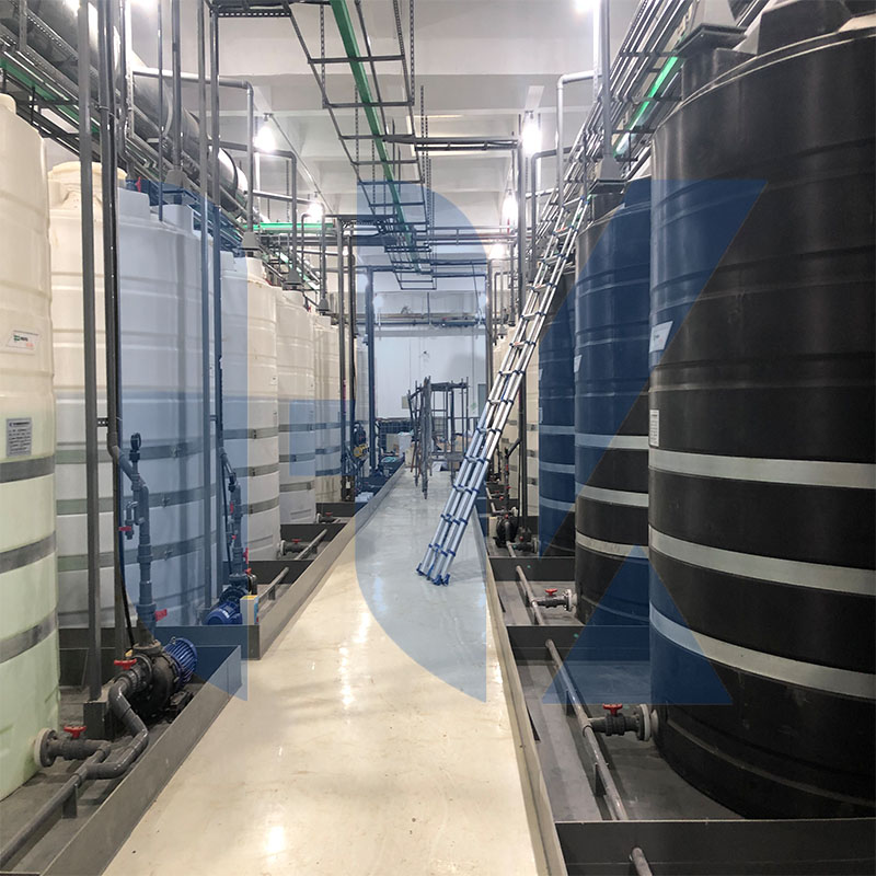 HK-蘇州某電子廠(chǎng)雙氧水、次氯酸鈉藥劑處理-10噸PE防腐儲(chǔ)罐